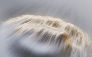 Картинка Золотой, Блеск, Волны, Huawei Mate XTs, Сток, 5K