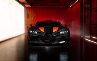 Картинка Bugatti Chiron Super Sport 300+, Чёрные машины, Углеродное волокно, 5K, 8K
