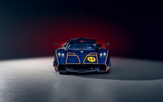 Картинка Pagani Huayra R, Суперкар, Синий автомобиль