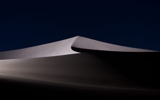 Картинка macOS Мохаве, Звёздное небо, 5K, Ночное небо, Песчаные дюны