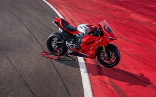 Картинка Ducati Panigale V4 R, Красные мотоциклы, 5K, 2026, Спортивные мотоциклы