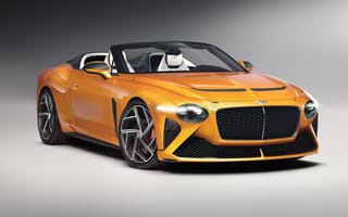 Картинка Bentley Mulliner Bacalar, Кабриолет, Оранжевые машины, 5K