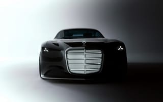 Картинка Mercedes-Benz Vision Iconic, 2025, Чёрные машины, Концепт-кары, 5K