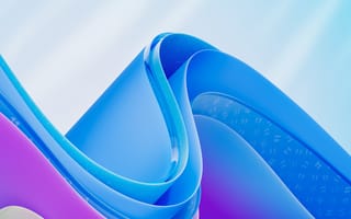 Картинка Windows 11, Свет, Современный, Синий абстрактный, Юбилей