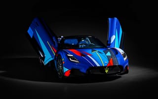 Картинка 8K, 2025, 5K, Темный, Maserati MC20 Cielo