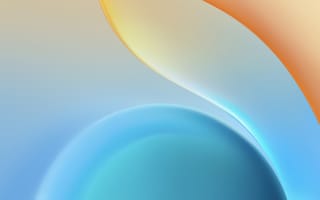 Картинка Градиент, Абстракция, Современный дизайн, 5K, Оранжевый