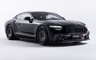 Картинка БРАБУС, Бентли Континенталь GT Спид, Белый, Чёрные машины, 5K