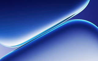 Картинка Синий абстракт, Градиентные кривые, OnePlus Pad Go 2, Сток, 5K, Синий эстетика