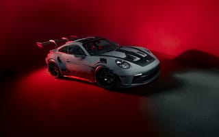 Картинка Porsche 911 GT3 RS, 8K, 5K, Красный, Спортивные автомобили, AI
