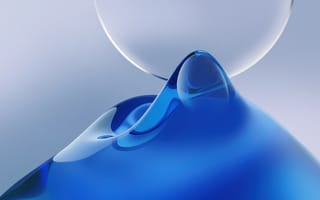 Картинка Современный, Градиентный абстрактный, 5K, Честь, Синий абстрактный, Сток, AI