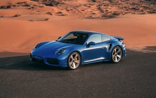 Картинка Porsche 911 Turbo S, 2026, 5K, Пустыня, AI