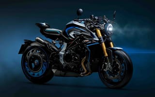 Картинка MV Agusta Rush Titanio, 2026, Мотоцикл, Накед байки, 5K, Темно-синий