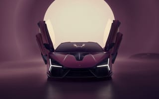 Картинка Ламборгини Ревулто, Фиолетовая машина, 5K, Фиолетовая эстетика, 2026, 8K, Гиперкаары, AI