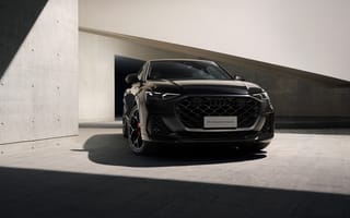 Картинка Audi RS Q8, 5K, Чёрные машины, Люксовый внедорожник, AI