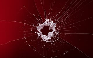 Картинка Разбитое стекло, Красный, Сломанный экран, 5K