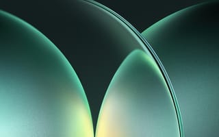 Картинка Шалфейный зеленый абстрактный, Темная тема, Honor MagicBook Pro, Современный дизайн, 5K