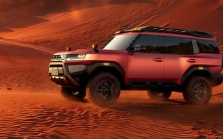 Картинка Nissan Terrano, PHEV автомобили, Песчаные дюны, Внедорожный SUV, Подключаемый гибридный SUV, 5K, Пустыня, 2026, AI