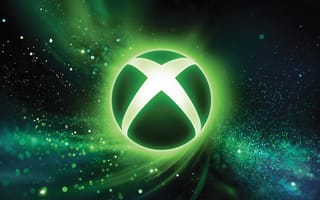 Картинка Логотип Xbox, Космический, 5K, Зеленая эстетика, Неоновый зеленый