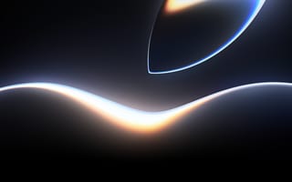 Картинка Темный, Темная эстетика, Логотип Apple, 5K