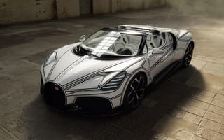 Картинка Bugatti W16 Mistral Blanc Éternel, 2026, 5K, Гиперкаары, Bugatti W16 Mistral, Единственные автомобили