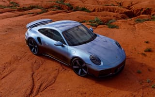 Картинка Porsche 911 Turbo S, Пустыня, Спортивные автомобили, 5K