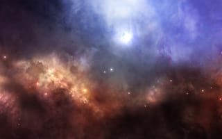 Картинка stars, туманность, свет, Nebula, звезды