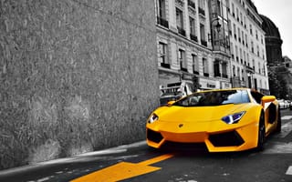 Картинка lp700-4, Lamborghini, желтый, ламборджини, aventador, авентадор