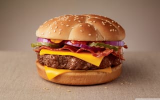Обои бургер, junk-food, фаст-фуд, гамбургер, hamburger, бутерброд