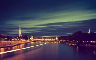Картинка Город, река, париж, франция