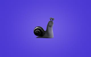 Картинка snail, Турбо, улитка, фиолетовый, минимализм, turbo