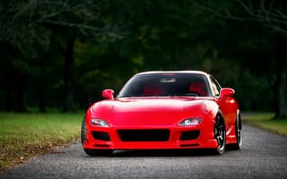 Картинка rx-7, fd, red, Mazda, front, мазда, красная