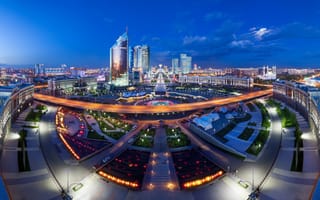 Картинка казахстан, Астана, панорама
