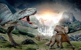 Картинка динозавры, доисторический мир