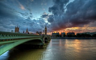 Картинка england, london, river thames, Westminster bridge, вестминстерский мост