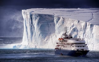 Картинка айсберг, корабль