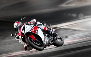 Картинка Yamaha, Красный, Белый, Р1, SBK, YZF-R1, Бен Спис, Мото, Спортбайк, Мотоцикл, Супербайк, 2012, Ben Spies