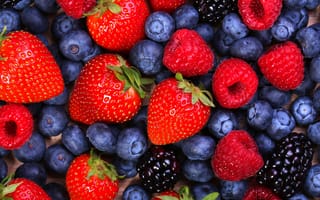 Картинка ягоды, raspberries, ежевика, малина, strawberries, blackberries, berries, blueberries, черника, клубника