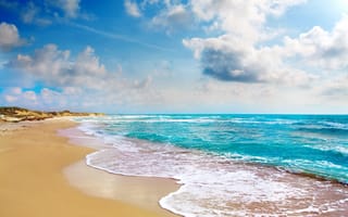 Картинка blue, tropical, coast, emerald, summer, beach, paradise, sea, ocean