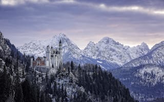 Картинка германия, замок нойшванштайн, бавария