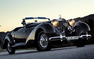 Картинка mercedes-benz, бенц, 540k, 1939, roadster, мерседес