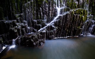 Картинка Скала, падать, Река, течь, воды, горные породы, Тасмания, Направляющие, водопад, Burnie, Австралия