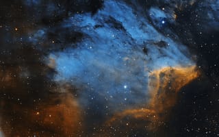 Картинка Pelican Nebula, туманность, Cygnus constellation, пространство
