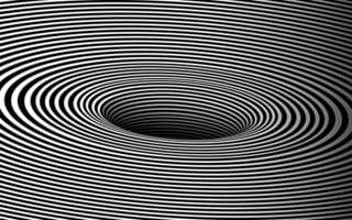 Картинка Черный, оптическая иллюзия, Белое, optical art, вектор