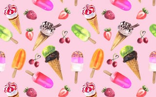 Картинка Текстура, шаблон, Розовый, мороженое, Пища