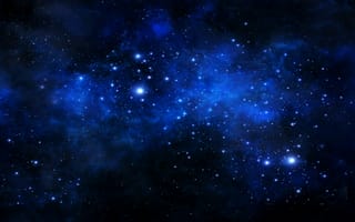 Картинка Синий, туманность, Галактика, Светиться, НЛО, цвета, Звезды, пространство, Планеты, небо, Вселенная, Розовый