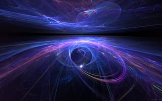 Картинка Фрактальный, Фиолетовый, 3D-фрактал, портал, fractal flame, Апофиз, Абстрактные