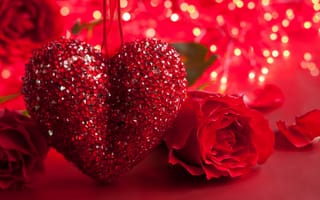 Картинка роза, valentines day, сердце, romantic, heart, love, rose