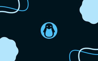 Картинка GNU, Unix, Linux Mint, темно, Arch Linux, Свод, Tux penguin mascot, Голубоватый, светло-синий, Смокинг, минимализм, Стиль материала, Минимальный материал, Синий, Пингвин, Unixporn, windows 11, Темный, Ubuntu