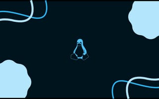 Картинка GNU, Unix, Пингвин, темно, windows 11, Стиль материала, минимализм, Unixporn, Tux penguin mascot, Ubuntu, Голубоватый, Свод, Темный, Смокинг, Linux Mint, Минимальный материал, светло-синий, Arch Linux, Синий