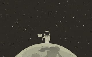 Картинка Планета, Космонавт, пространство